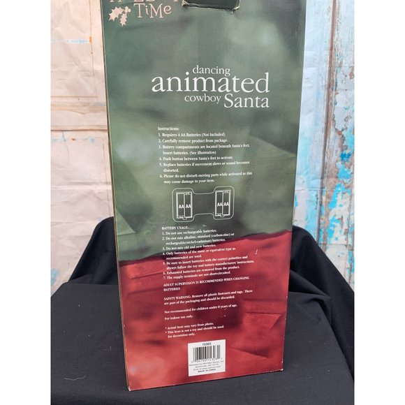 Dancing Animated Cowboy Santa by Holiday Time - Picture 12 of 12